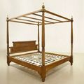 Sheraton poster bed teak wood headboard king size mattress