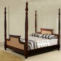 Sheraton poster bed rattan wicker headboard