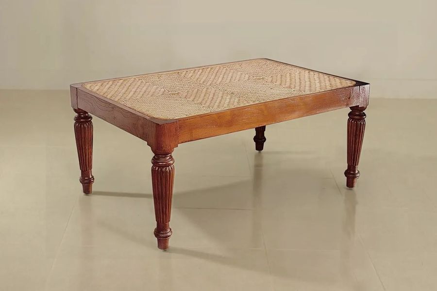 Sheraton Teak rattan coffee table