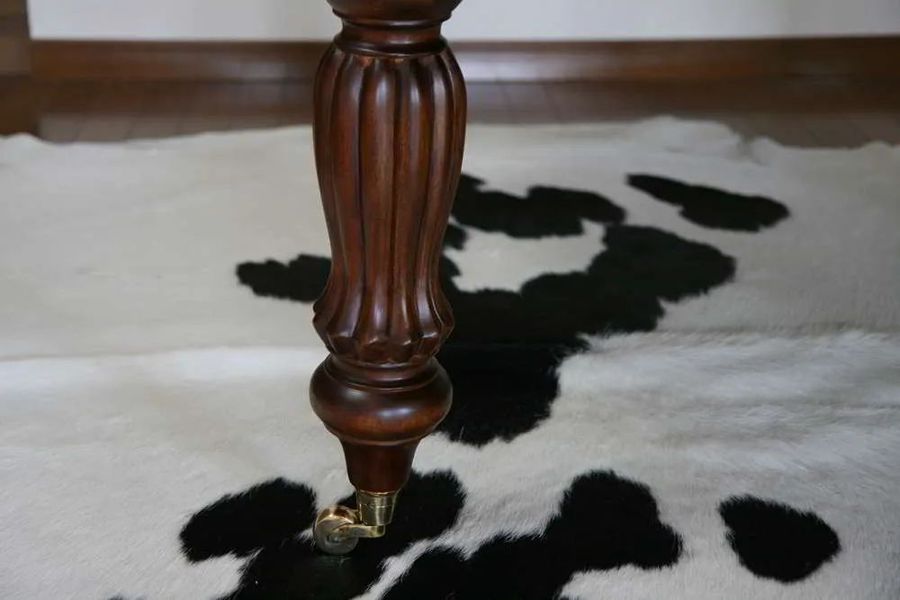 Solid brass castor foot