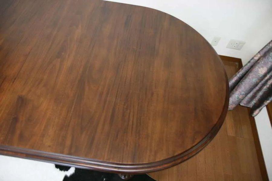 Sheraton dining table top leaf solid wood grains