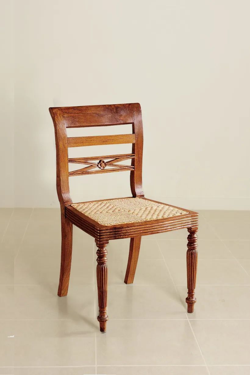 Sheraton dining chair rattan seat