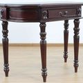 Fluted legs colonial console classic mahogany finishes