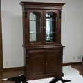 Victorian cabinet hutch 2 glass doors