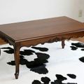 Victorian period coffee table mahogany wood carving