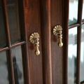 Mahogany wood frame and door pulls