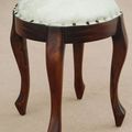 Victorian dressing table stool mahogany wood