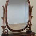 Victorian swivel mirror small frame