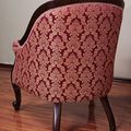 Antique tub chair reproduction mahogany wood