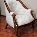 Victorian antique tub chair reproduction mahogany wood