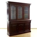 Victorian bookcase 3 glass doors