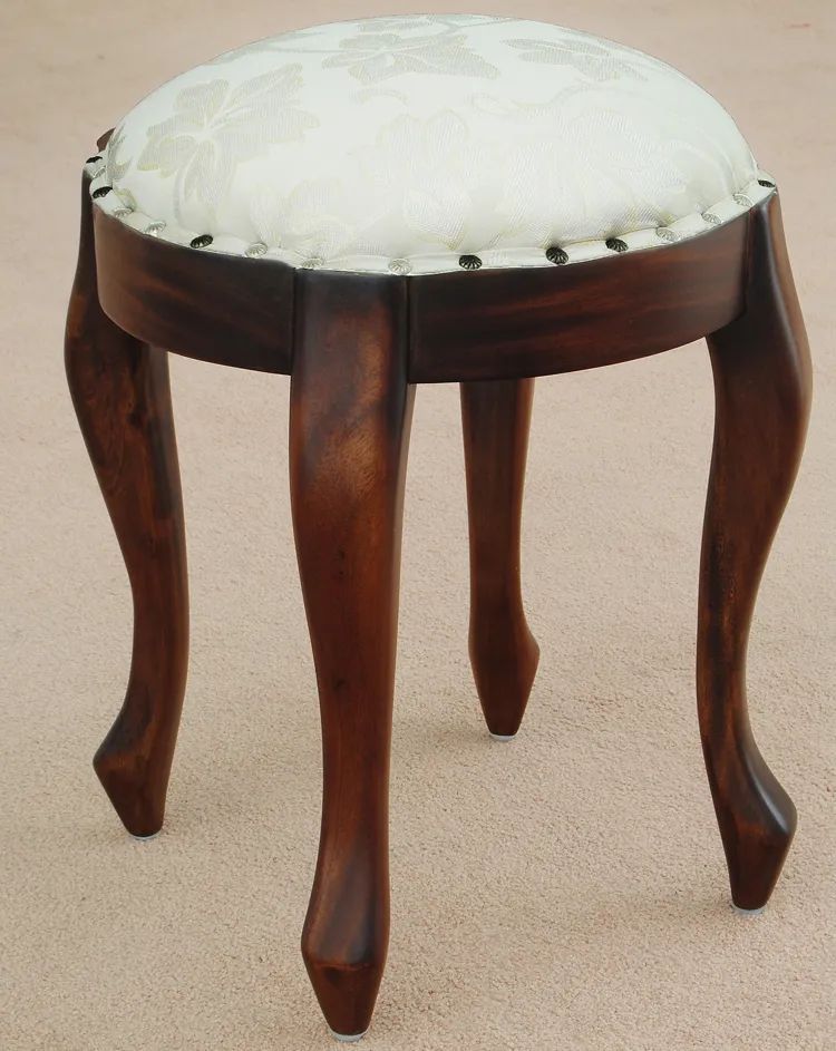 Victorian dressing table stool mahogany wood
