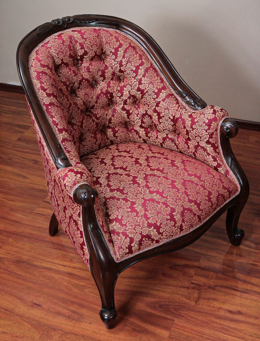 Victorian antique tub chair reproduction