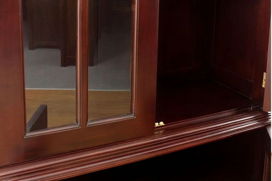 Victorian bookcase solid brass hinges