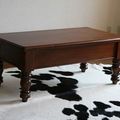 Colonial fovvee table back