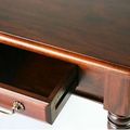 Colonial console table 1 drawer detail
