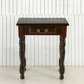 Colonial console table 1 drawer front detail