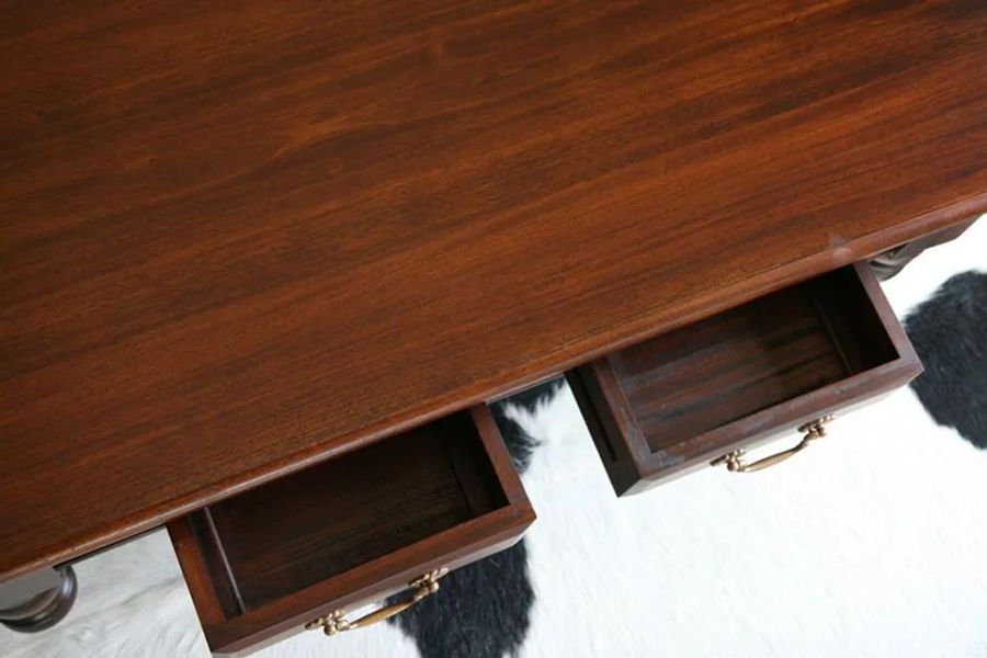 Colonial coffee table open