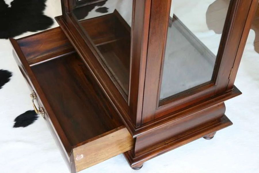 William and Mary vitrine drawer pulled out