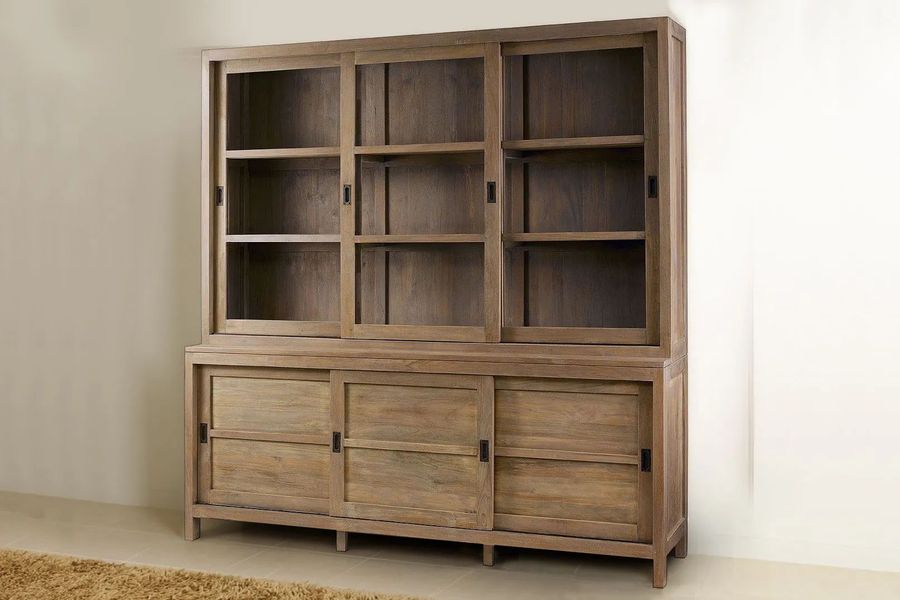 Reclaimed teak sliding doors