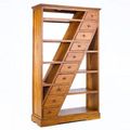Diagonal drawers standing shelving unit