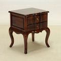 Breakfront bedside table mahogany wood