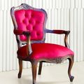 French classic arm chair mahogany wood frame