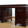 Back side of French classic Louis XV partner desk