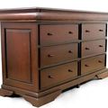 Louis XV dresser light brown finish