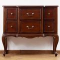 Louis XV breakfront dresser front side detailed view