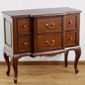 Louis XV breakfront dresser mahogany wood