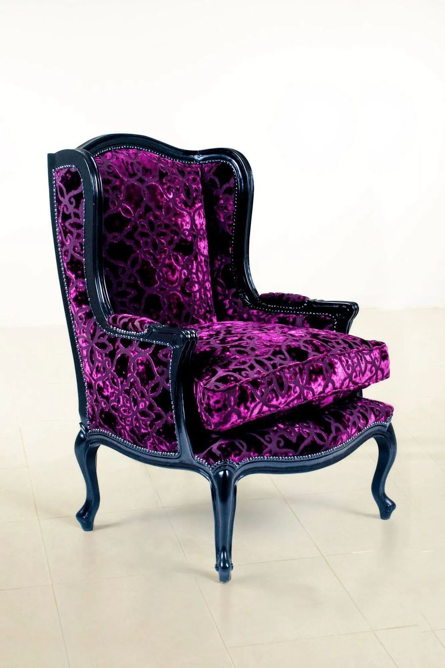 Louis XVI provincial bergere mahogany frame