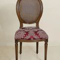 Louis XVI Medaillon chair rattan backrest