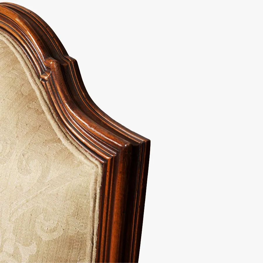 Wood frame backrest of the Louis XVI empire bergere mahogany wood frame