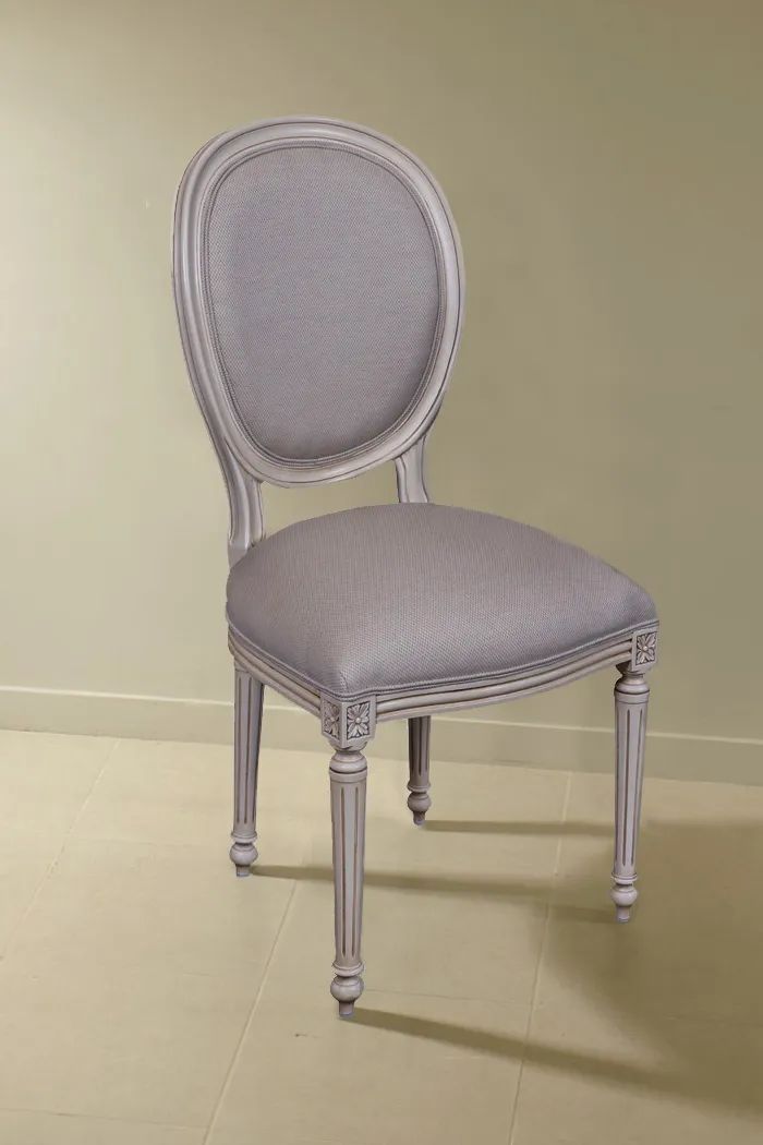 Louis XVI Medaillon chair  white painted