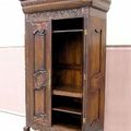 Double hinges door mahogany armoire