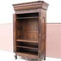 Provincial carving armoire inner shelves