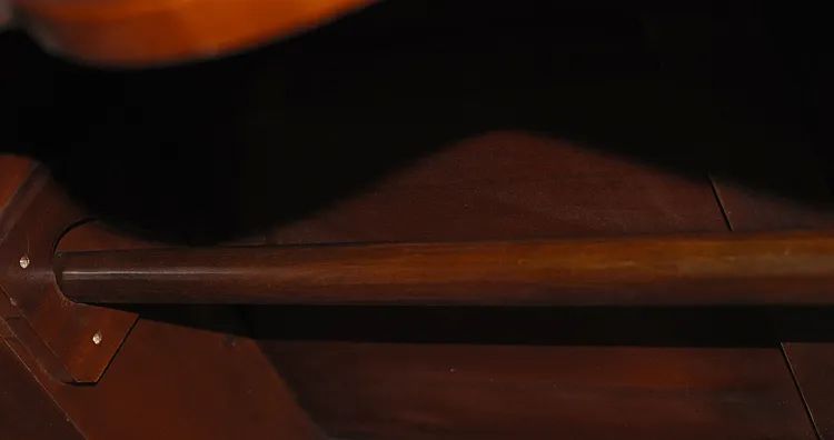 Wooden hanger inner compartment of bridal armoire