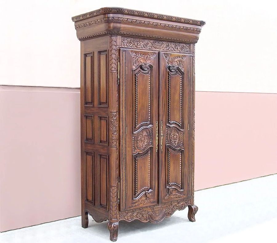 Provincial carving armoire solid wood
