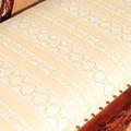 Fabric upholstery detail on the Rococo bedroom bench seat