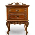 Rococo nightstand 2 drawers front view
