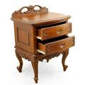Rococo nightstand 2 drawers pulled out