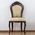 Front detail of the rococo carving backrest dining chair