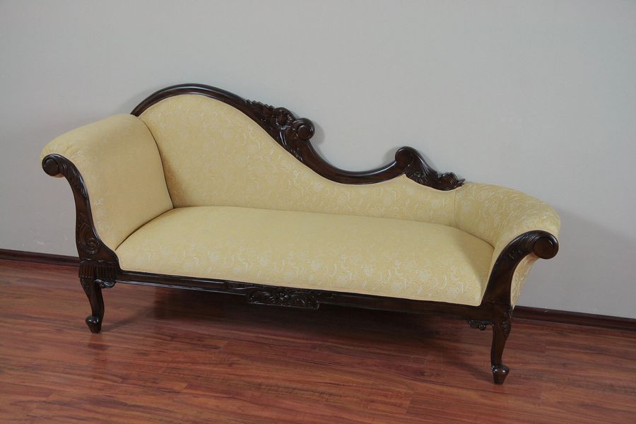 Rococo rose carving sofa right side ended