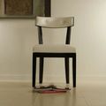 Front view of the hosea simple dining chair
