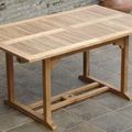 Teak extension dining table