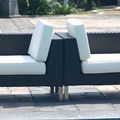 Cabana synthetic wicker corner seat