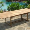 Double extensions garden table
