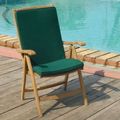 Teak reclining seat