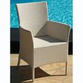  synthetic wicker armchair rattan color